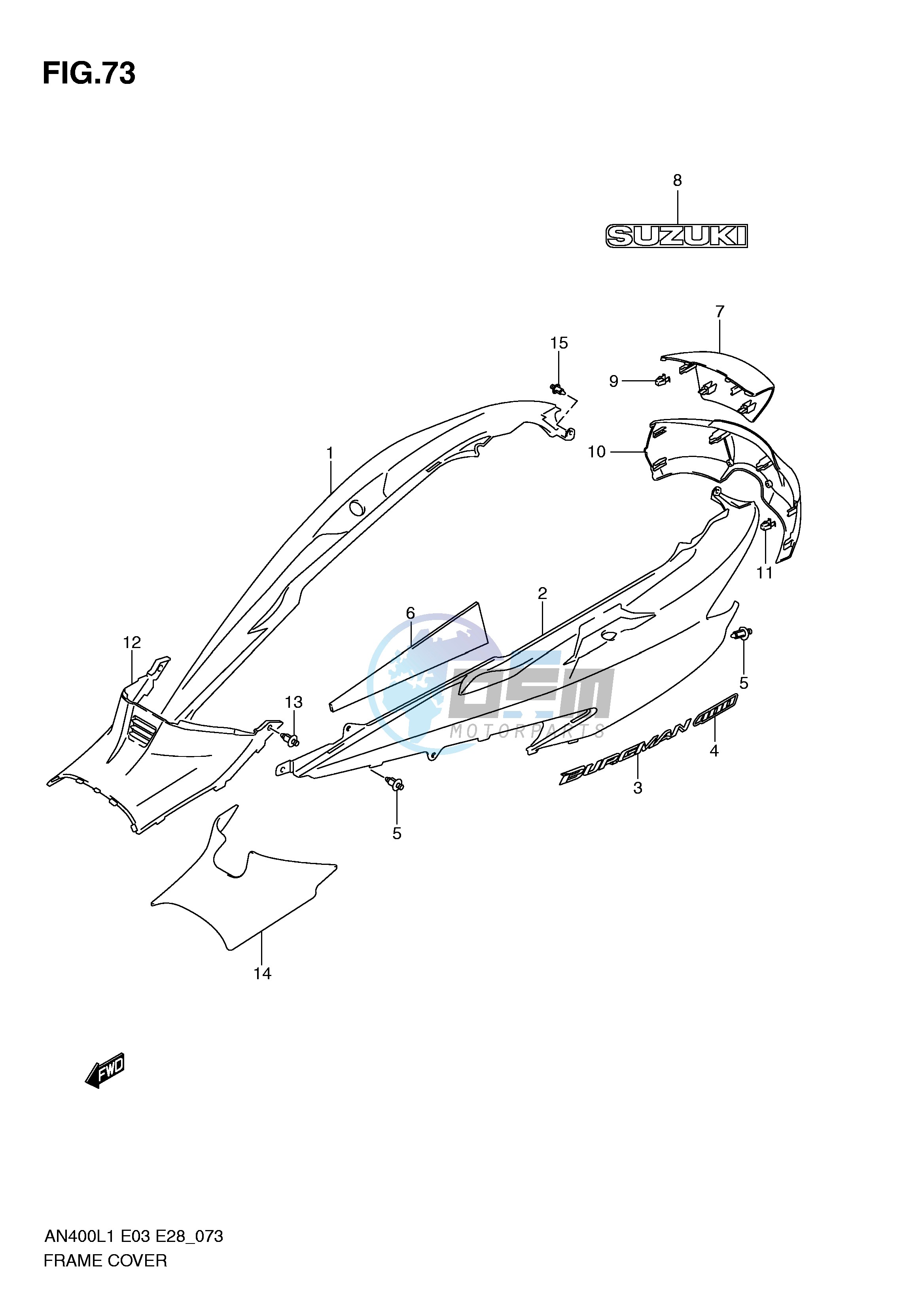 FRAME COVER (AN400AL1 E33)