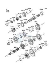 NINJA ZX-6R ZX600R9F FR GB XX (EU ME A(FRICA) drawing Transmission