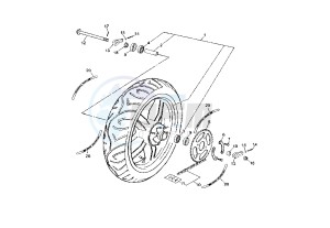 TZR RR 50 drawing REAR WHEEL