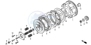 NSR75 drawing CLUTCH