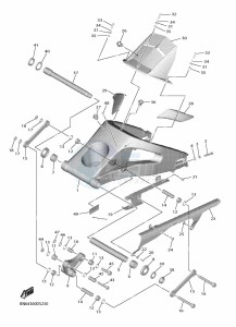 YZF600 YZF-R6 RaceBASE (BN6P) drawing REAR ARM