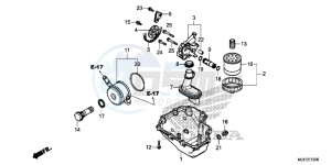 CB650FAE CB650FA 2ED drawing OIL PAN/ OIL PUMP