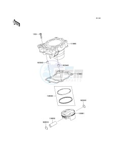 KX 250 W [KX250F MONSTER ENERGY] (W9FA) W9F drawing CYLINDER_PISTON-- S- -