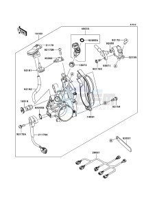 KX450F KX450EBF EU drawing Throttle