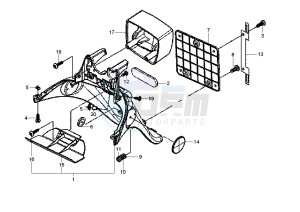 Fly 125 drawing Rear fender