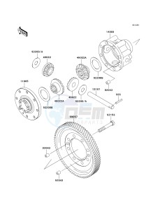 KAF 950 E [MULE 3010 TRANS4X4 DIESEL] (E8F) E8F drawing DIFFERENTIAL