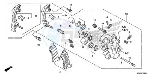 SH300AD SH300i E drawing FRONT BRAKE CALIPER