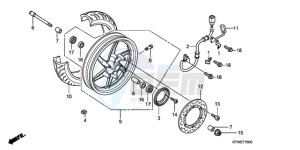 SH300A9 Europe Direct - (ED / ABS) drawing FRONT WHEEL