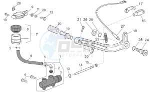 Stelvio 1200 1200 drawing Rear master cylinder