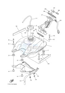 YFZ450R YFZ45YSSG YFZ450R SPECIAL EDITION (1TDT) drawing FUEL TANK