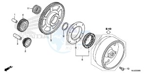 NC750SE NC750S Continue » Europe Direct - (ED) drawing STARTING CLUTCH