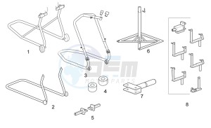 Special Tools X Standard and Gen.Tools drawing Engine and Motorbike Stands