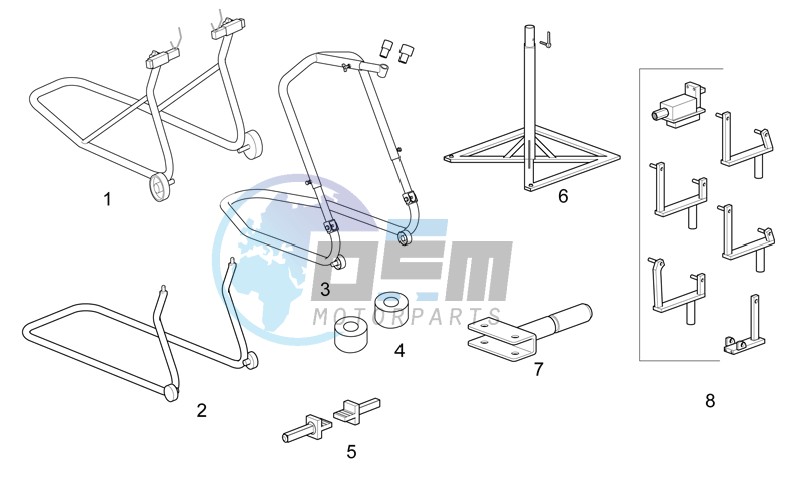 Engine and Motorbike Stands