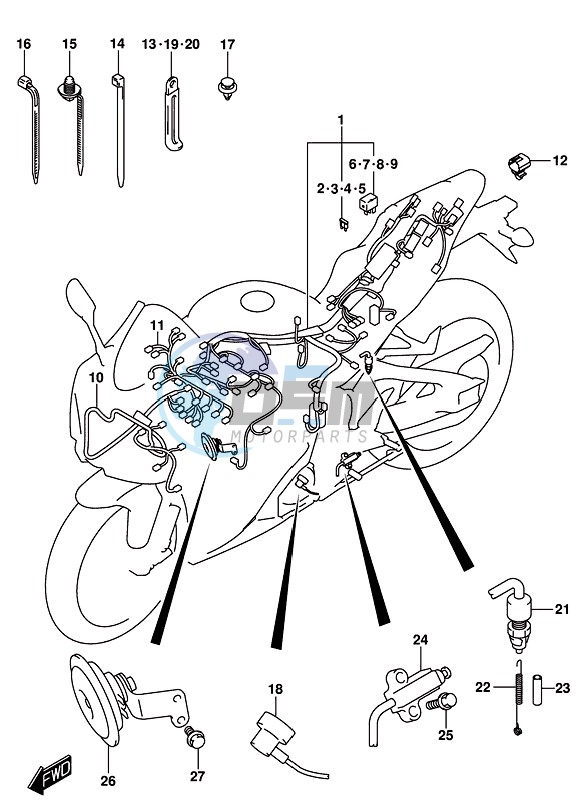 WIRING HARNESS (GSX-R1000RZL8 E21)