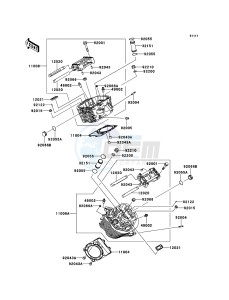 VN900 CLASSIC VN900BEF GB XX (EU ME A(FRICA) drawing Cylinder Head