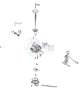 AGILITY 125cc drawing Carburator