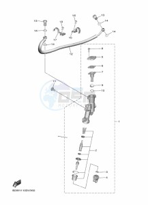 YZ450F (B2WA) drawing REAR MASTER CYLINDER