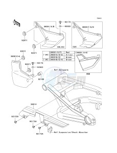 ZR 1200 A [ZRX1200R] (A4-A5) drawing SIDE COVERS_CHAIN COVER