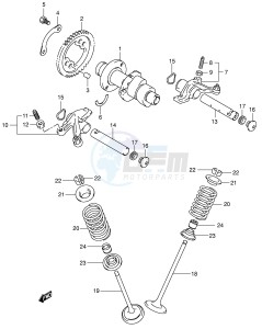 LT-F500F (P28-P33) drawing CAM SHAFT - VALVE