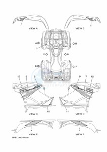 YFM700FWAD GRIZZLY 700 EPS (BFEC) drawing GRAPHICS