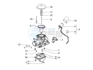 Runner 125 VX 4t e3 (UK) UK drawing Carburetors components