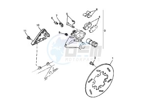 TT E 600 drawing REAR BRAKE CALIPER