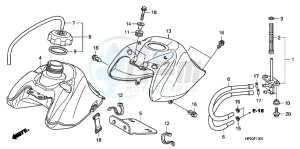 TRX90XE TRX90 Europe Direct - (ED) drawing FUEL TANK (TRX90EX8/ X9/ XB/ XC/ XD/ XE)