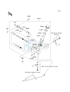 KAF 400 A [MULE 610 4X4] (A6F-AF) A8F drawing MASTER CYLINDER