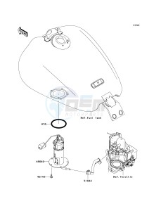 VN 1700 C [VULVAN 1700 NOMAD] (9FA) C9FA drawing FUEL PUMP