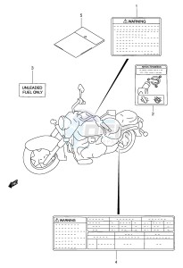 VL1500 (E2) drawing LABEL (MODEL K1)