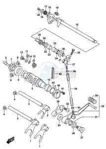 GSX-R1000 ARZ drawing GEAR SHIFTING