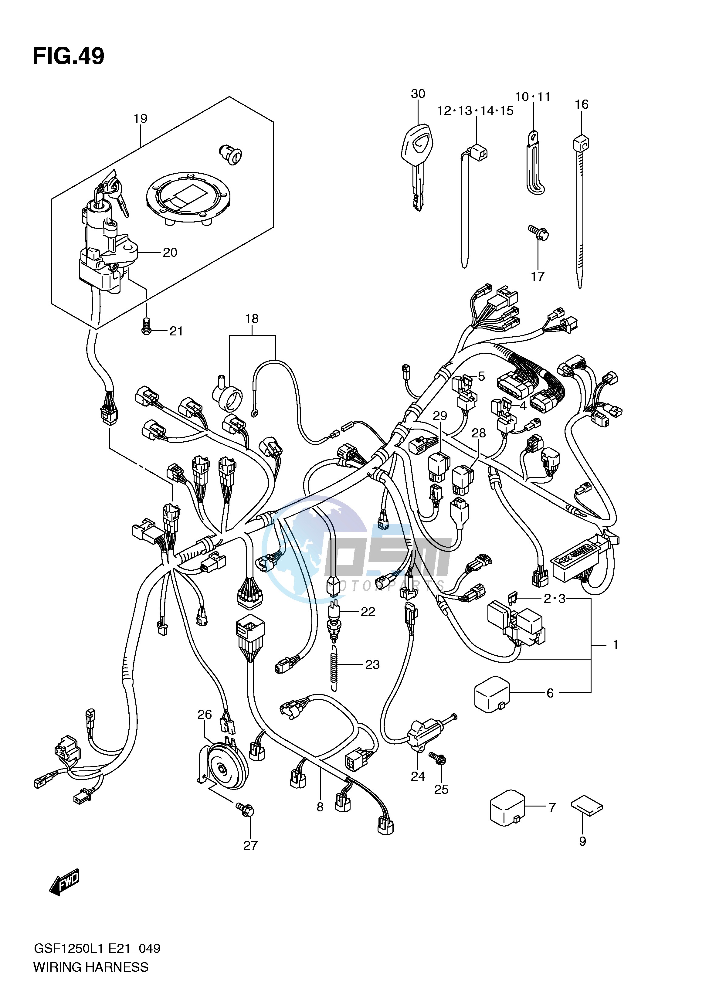 WIRING HARNESS (GSF1250AL1 E24)