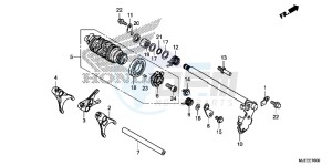 CB650FAE CB650FA 2ED drawing GEARSHIFT DRUM