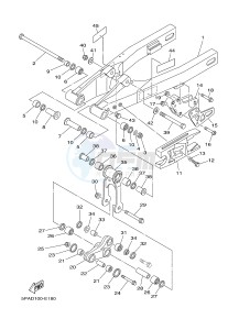 YZ85LW (1SN7 1SN9 1SP7 1SP9) drawing REAR ARM