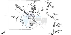 CLR125 CITY FLY drawing FR. BRAKE MASTER CYLINDER