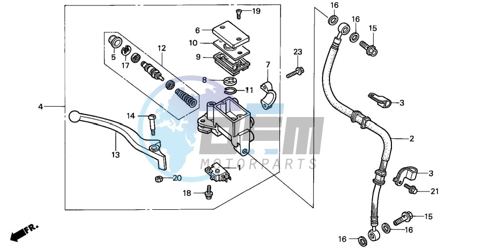 FR. BRAKE MASTER CYLINDER