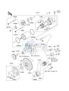 ZX 600 N [NINJA ZX-6RR] (6F) N6F drawing STARTER MOTOR