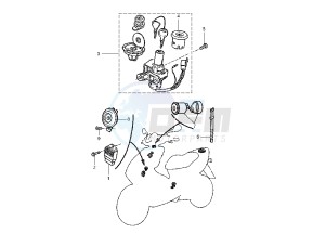 YQ AEROX 50 drawing ELECTRICAL DEVICES