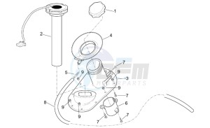 Leonardo 250 (eng. Yamaha) drawing Fuel level sensor