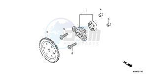 WW125D PCX125 - WW125 UK - (E) drawing OIL PUMP