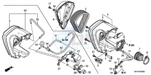 VT1300CXAB drawing AIR CLEANER