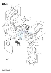 LT-A750X (P17) drawing FRONT FENDER (LT-A750XL1 P17)