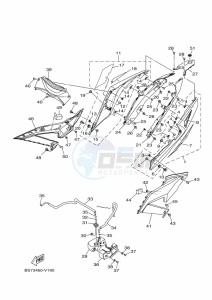 YZF250-A (B6P4) drawing SIDE COVER