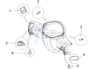 Liberty 200 4t e3 drawing Selectors - Switches - Buttons