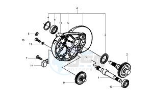 Fly 125 drawing Gear group