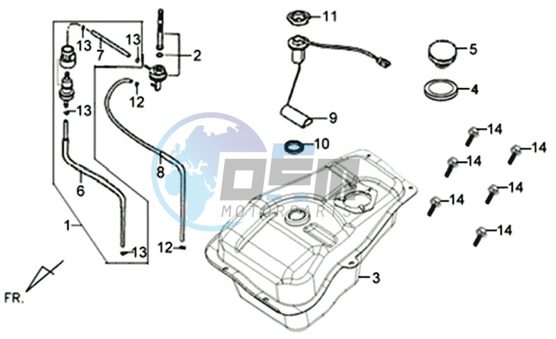 FUEL TANK -  FUEL GAUGE