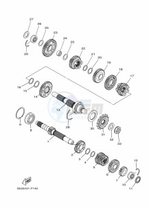 MT-03 MTN320-A (B9A9) drawing TRANSMISSION