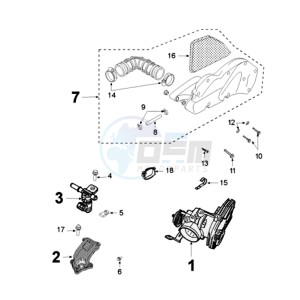 SAT400 drawing INJECTIE SYSTEM