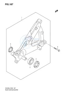 AN400Z ABS BURGMAN EU-UK drawing REAR SWINGARM