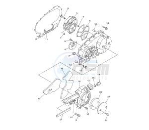 XP T-MAX WHITE MAX 500 drawing CRANKCASE COVER 1